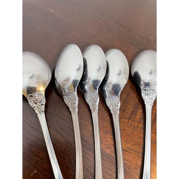 Vtg Northland Oneida Stainless Baton Rouge Pattern - Iced Tea Spoons - 5 - Japan - Picture 5 of 6